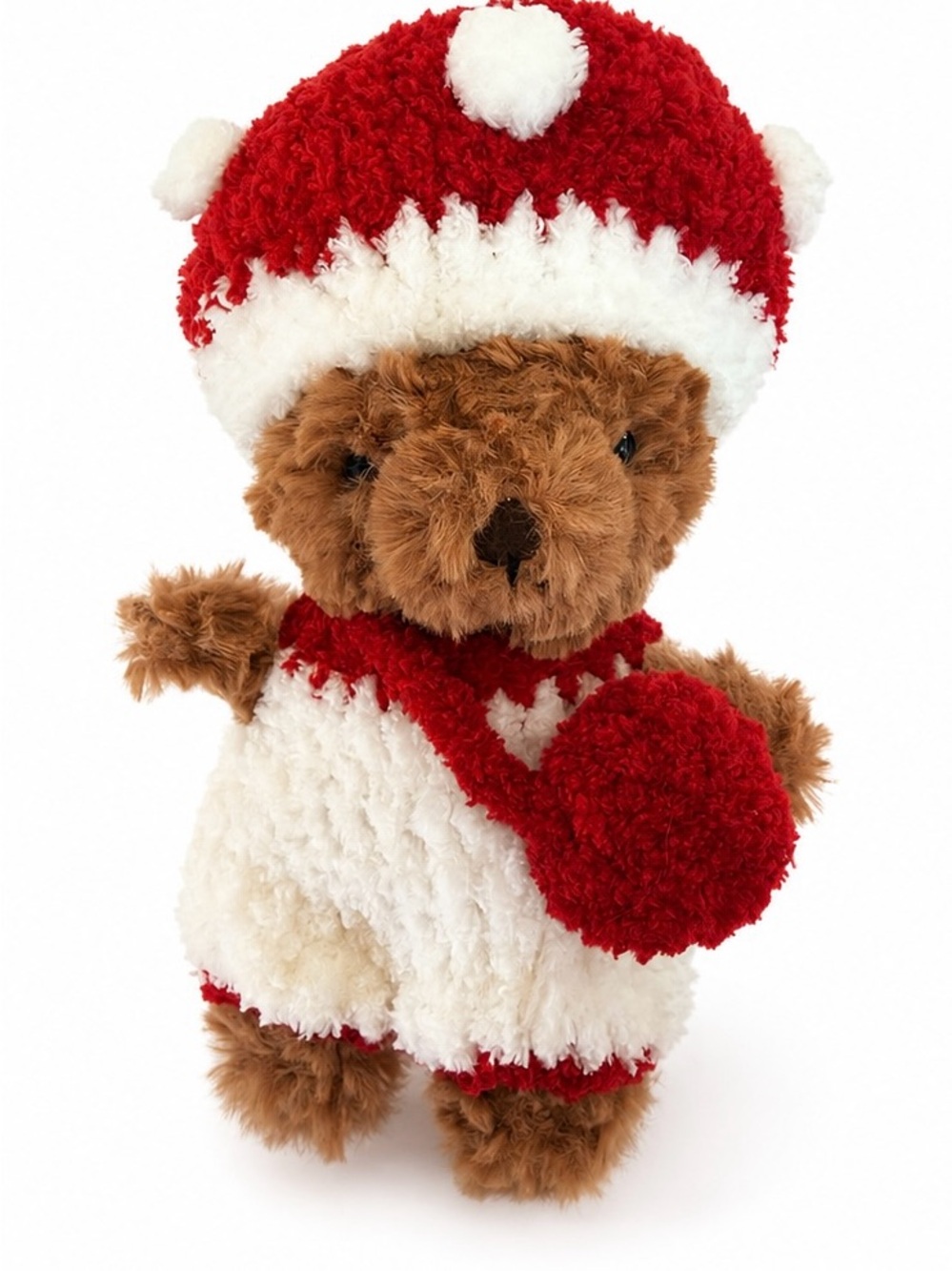 Tiny Mushroom Foraging Bear Plush